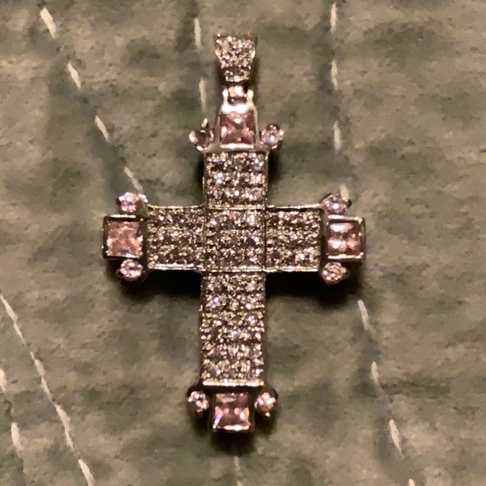 Large Statement Cross Sterling Silver - Picture 3 of 8